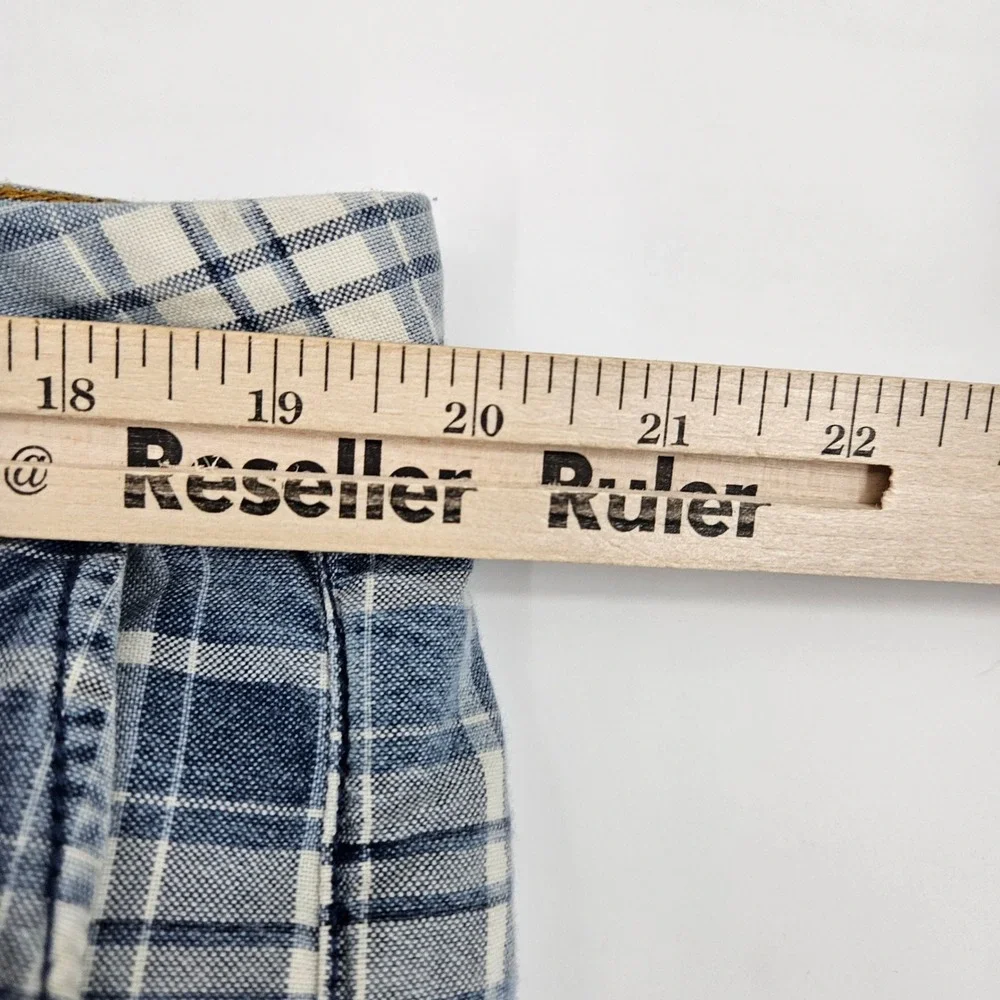 Tommy Bahama Shorts Mens 38 Plaid Casual Blue White Preppy‎ Casual